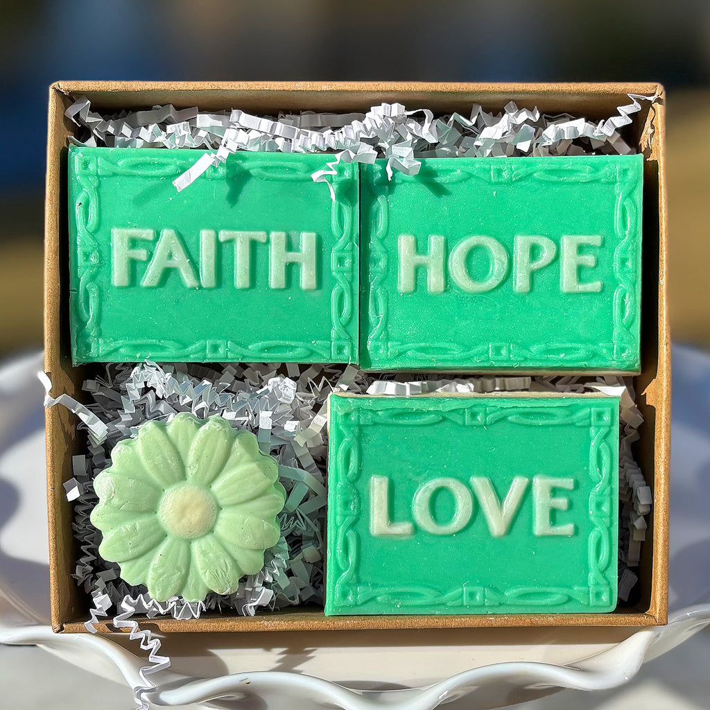 FAITH, HOPE, LOVE (Green) 3-in-a-box
