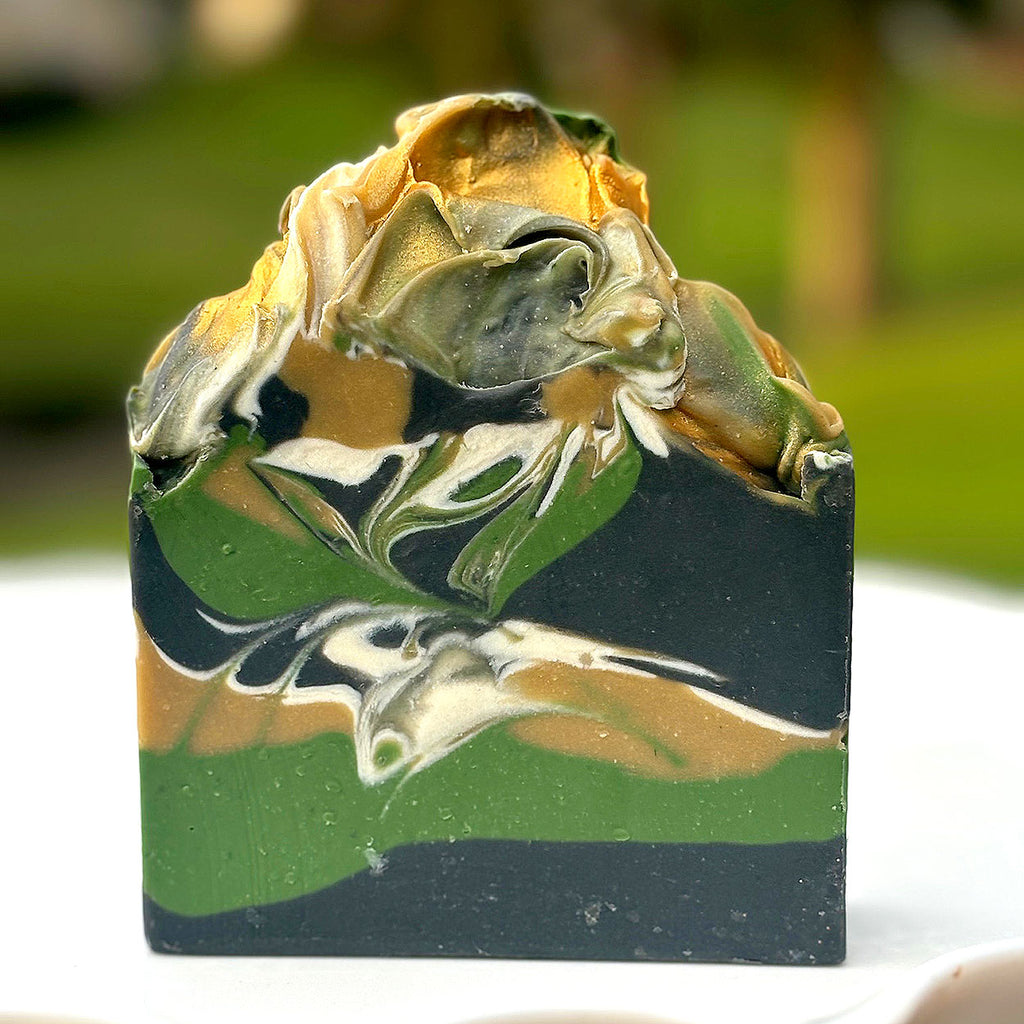 Happy Father's Day Handmade Natural Soap Forest Green from DeeLuxeSoaps.com