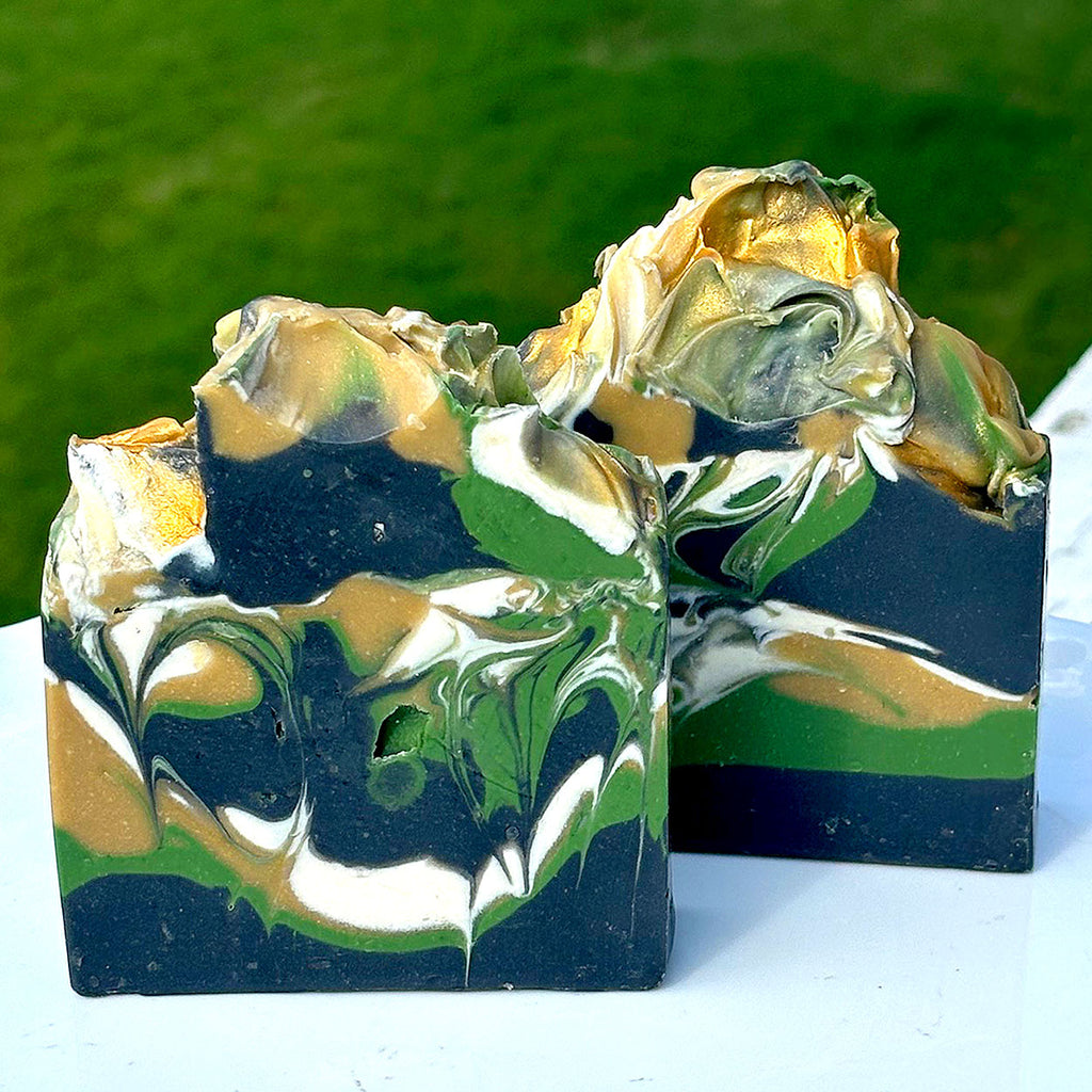 Happy Father's Day Handmade Natural Soap Forest Green from DeeLuxeSoaps.com